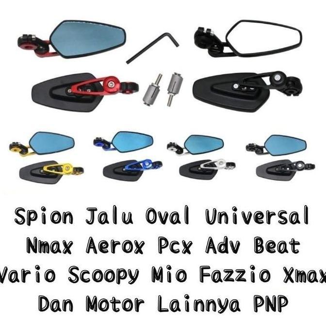 28pojok_tore - spion jalu oval carbon bar end nmax / aerox / lexi / vario 160/150/125/110 / beat / p