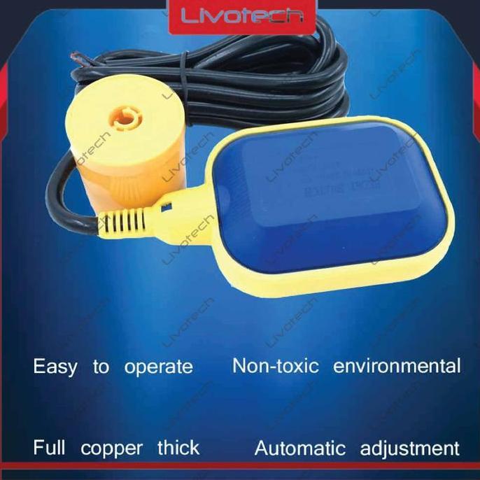 Float Switch Sensor Pelampung Pompa Air Celup 2 meter Fluid Level Otomatis Toren