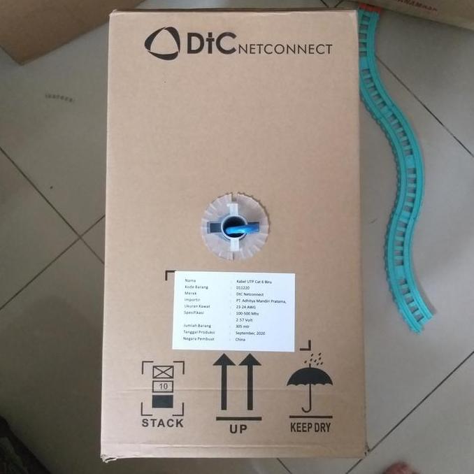 kabel lan utp cat 6 DTC NETCONNECT / Kabel UTP DTC CAT 6 305M