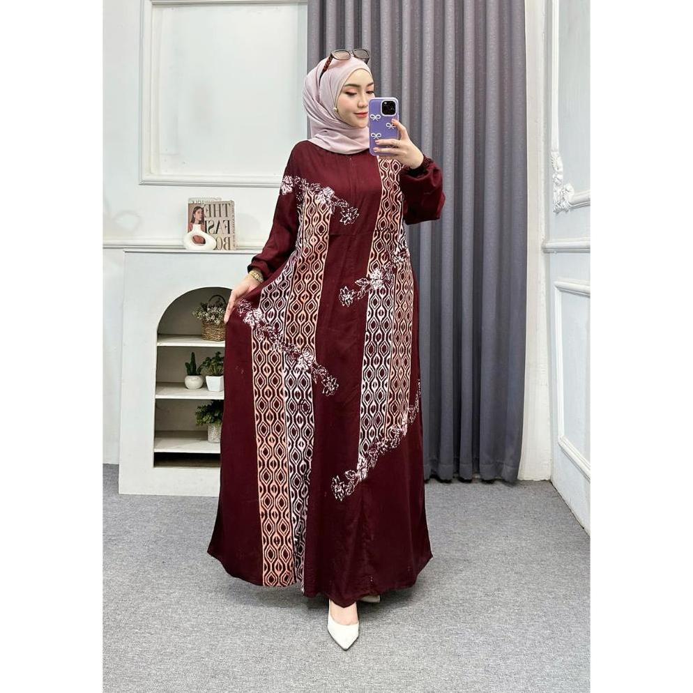 BEST SELLER JUMBO LD 130 GAMIS MADONGAN TWILL RAYON ORI SUPER PEKALONGAN AYANI FASHION