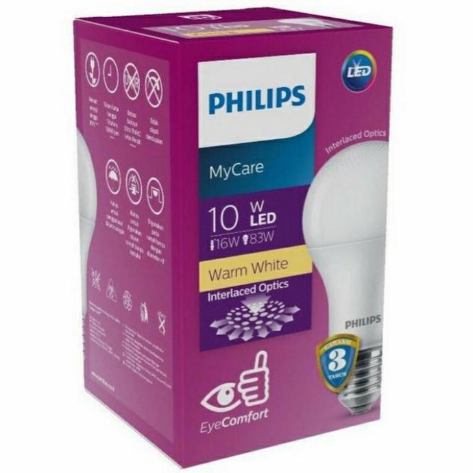 Philips Lampu LED 10 Watt Kuning / Warm White PROMO