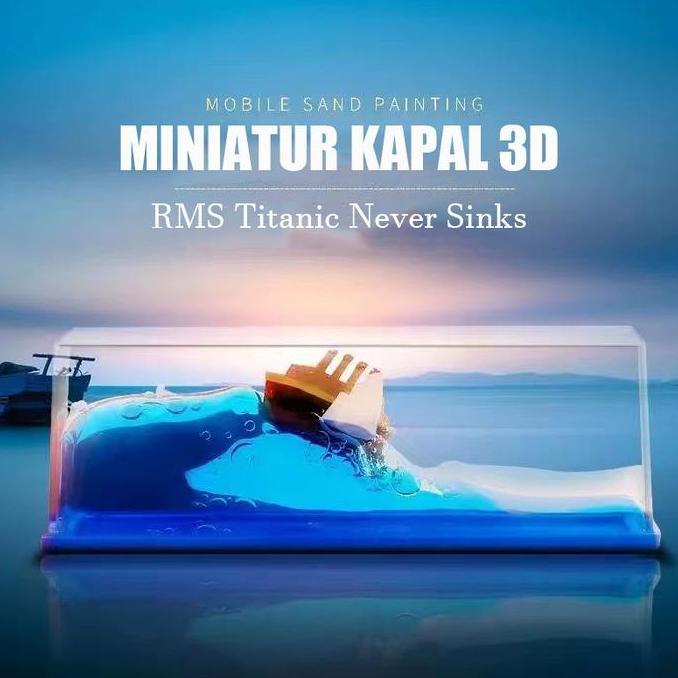 Kapal Hiasan Titanic Dekorasi Mobil Kapal One Piece Pajangan Kapal Pesiar Ornamen Mengambang