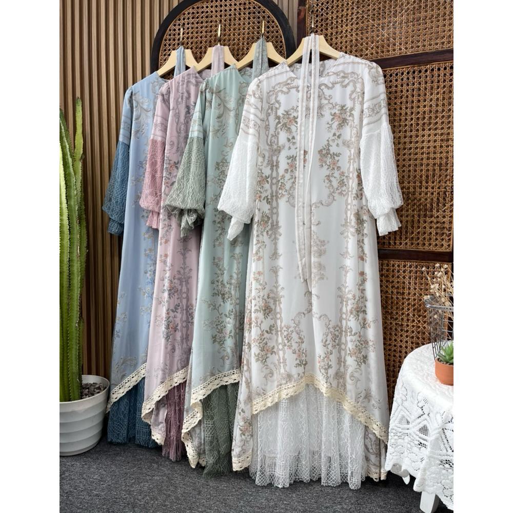 DISKON LITTLE BUTIK ZENARA SIGNATURE BRUKAT LONGDRESS | GAMIS KONDANGAN GAMIS BRUKAT