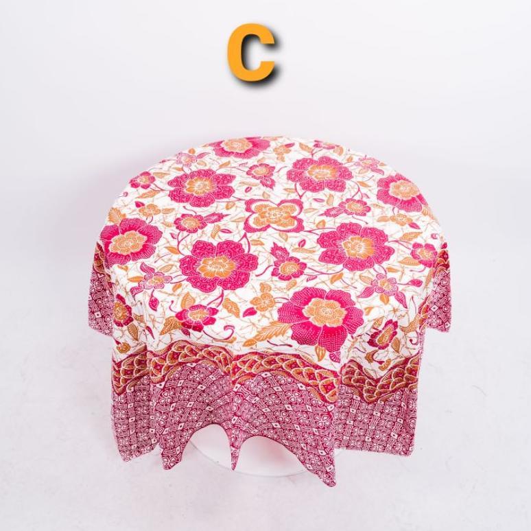 Promo Taplak Meja Tamu Guru Batik Segi Empat Motif Tulis