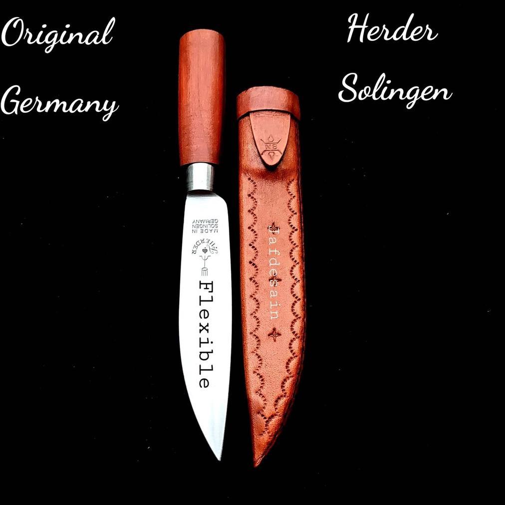 Pisau Cap Garpu Original Boning Knife Flexible Herder Solingen Germany 6"