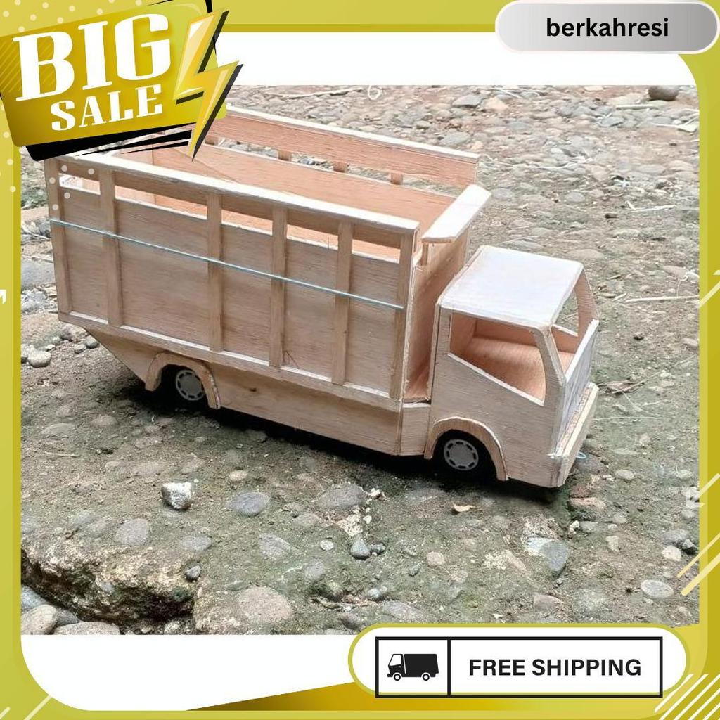 Miniatur Truk Oleng,Pintu Belakang Bisa Terbuka, Free Lampu Led Gratis Ongkir