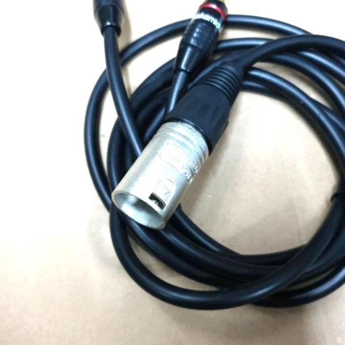 promo Kabel ori canare 2 Meter Jek xlr male neutrik to 2 RCA Nakamichi R L