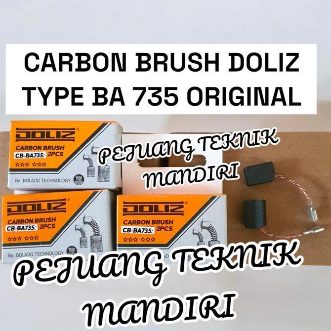 CHIONEZA CARBON BRUSH DOLIZ BA 735 / ARANG / SPUL GERINDA DOLIZ BA735 / CARBON BRUSH DOLIZ CB BA735