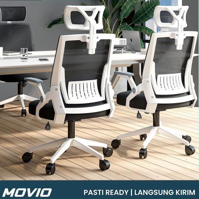 MOVIO Office Chair Mesh - Kursi Kantor / Kursi Kerja / Kursi Gaming