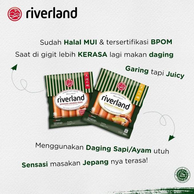 Bigwood- Riverland Ichimi / Smoked Arabiki Beef / Cheddar | Sosis Sapi Jepang