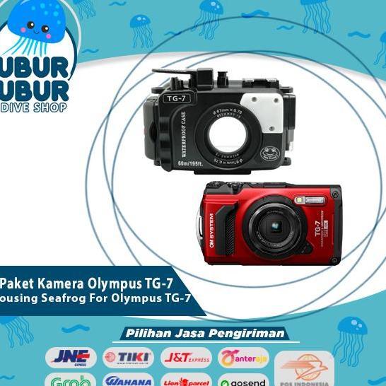 Bst Ready Paket Kamera Olympus Tg-7 + Housing Seafrog For Olympus Tg-7 Best Seller
