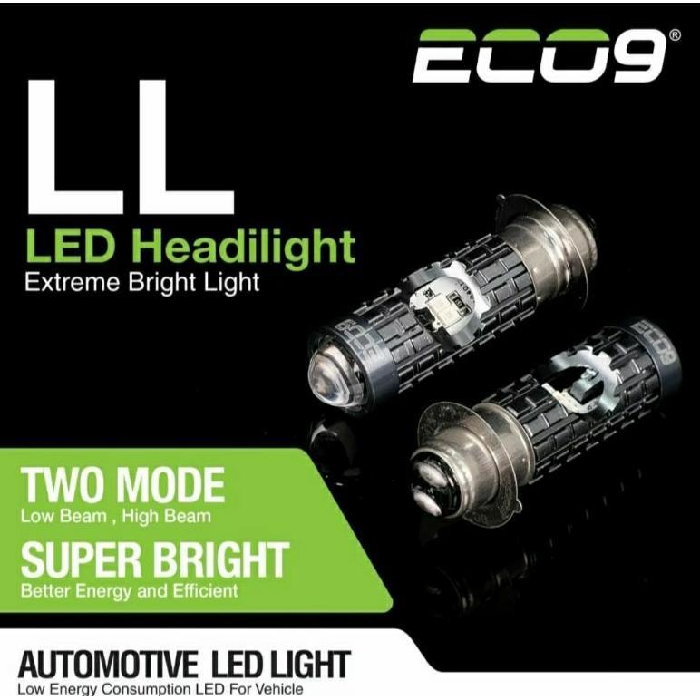 LAMPU LED ECO9 UTAMA MOTOR H6 LASER PNP ECO9 BEBEK MATIC PNP MODE SENJA H6 UNIVERSAL
