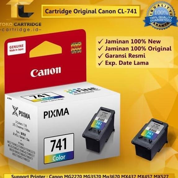 Cartridge Tinta Canon CL741 CL 741 CL-741 ORIGINAL MX397 MX437 MX377
