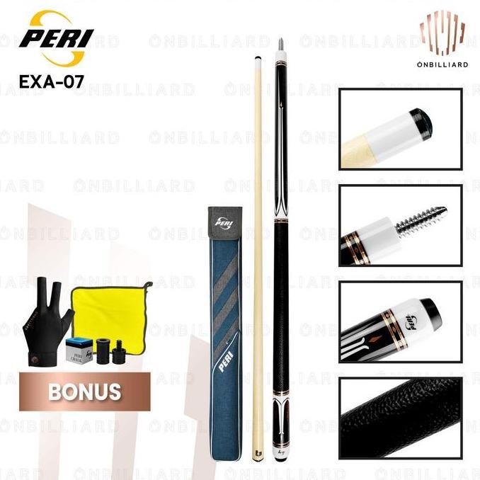 PERI EXA-07 Series Stick Billiard Low Deflection Cue Stick Play Billiard Shaft P20 Maple 12.5mm