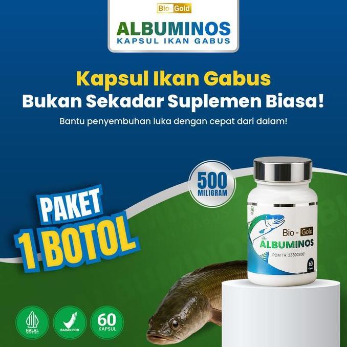 Feminin- Albuminos - Canna Pro Kapsul Kutuk Kapsul Ikan Gabus Albumin Bpom & Halal Mui