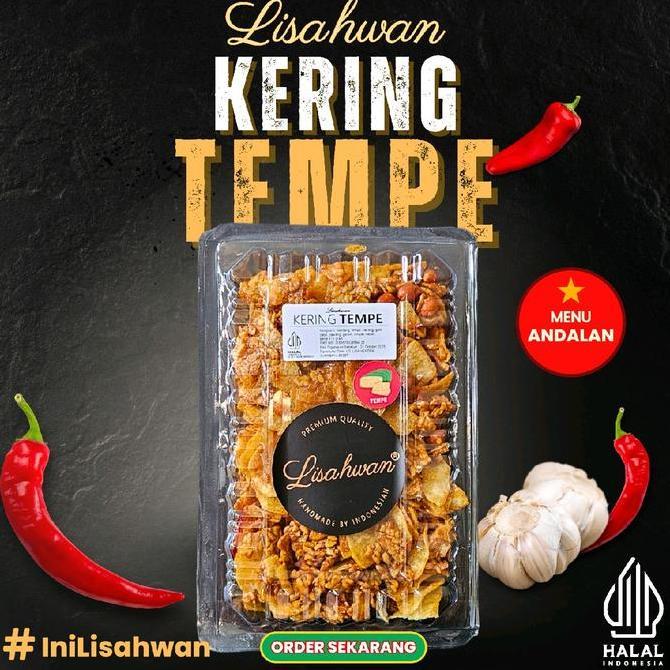 Genastala - KERING TEMPE LISAHWAN. berat 400gr, Keripik lauk pauk