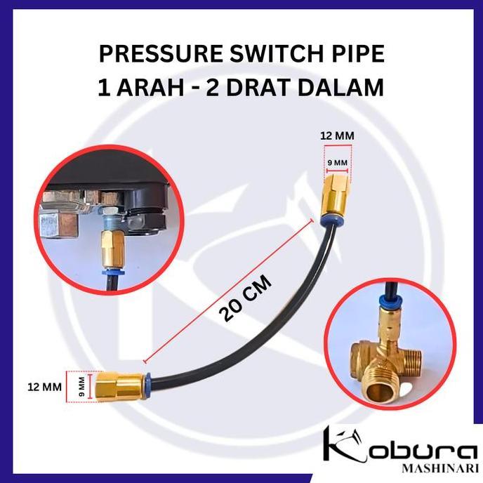 Gaswoii- Selang Pipa Otomatis Ke Valve 1 Arah Kompresor Listrik