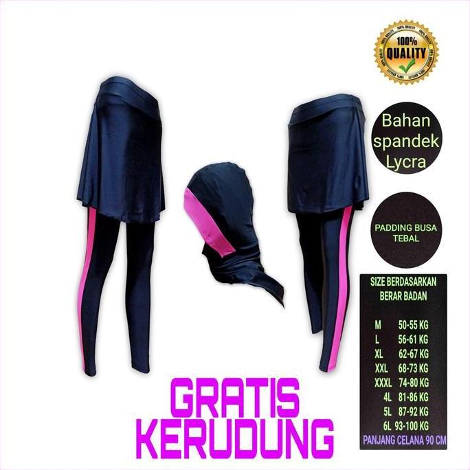Goeswill- Celana Sepeda Wanita Hijab Gratis Kerudung
