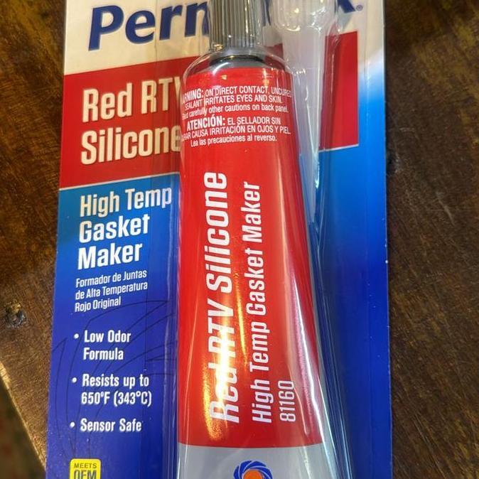 Lancarjaya- Permatex Red Gasket High Temp Gasket Red Permatex Gasket Maker 85Gr