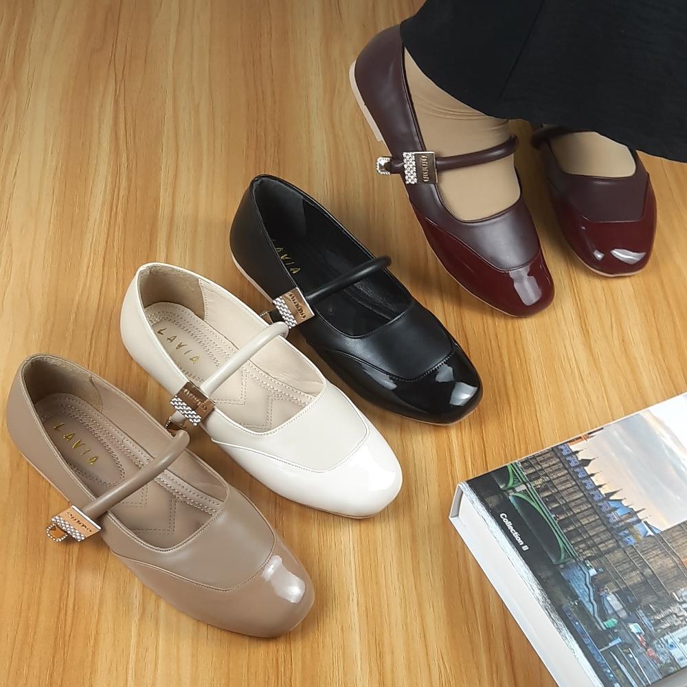 Official Lavia Helena Sepatu Ballet Wanita Kekinian Flat Shoes