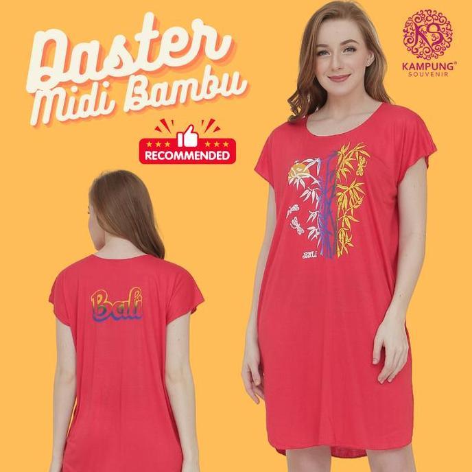 Dapat 5 Daster Bali Midi Bambu - Midi Pelangi - Midi Twister Dan Pelangi Midi - Best Seller Dress Pe