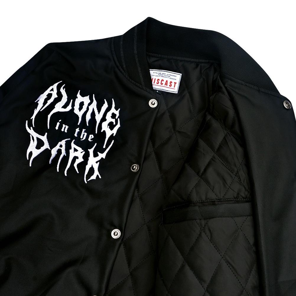 Garansi Miscast Varsity Jaket Vintage Medusa Hitam