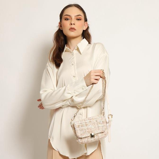 Alyee- Honyan Tas Selempang Wanita Wicha Sling Bag Kulit Rajut Kekinian Tas Fashion Wanita Trendy Im