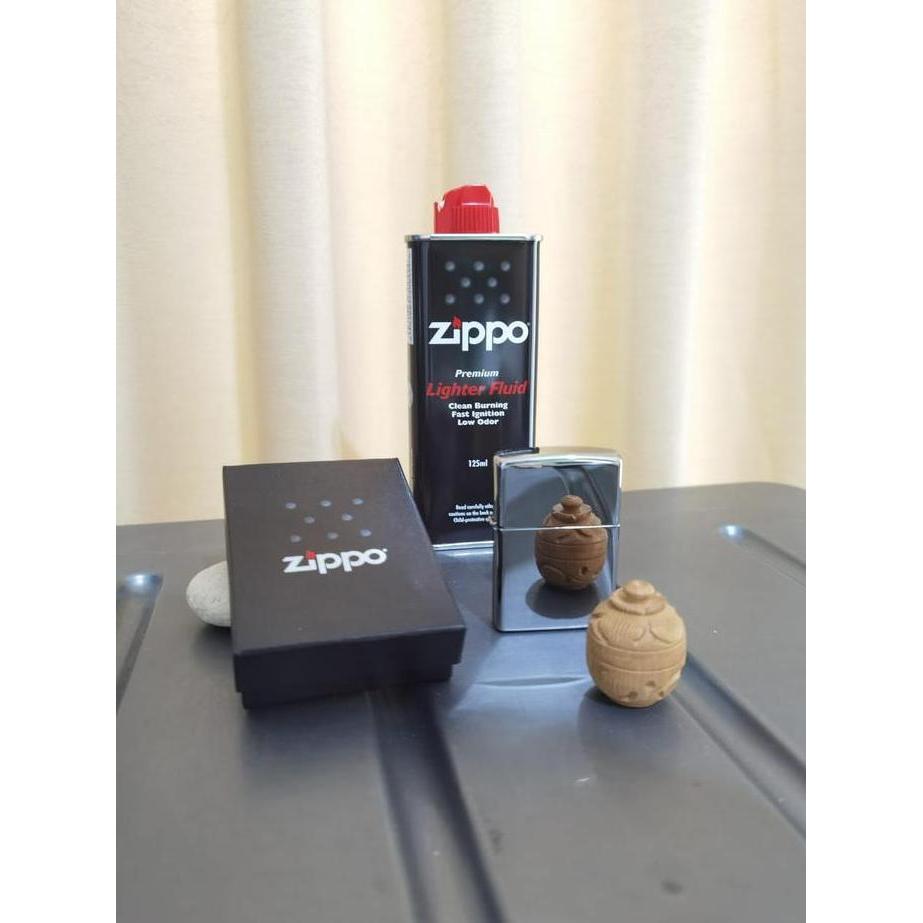 Korek Zippo Chorme Silver Original