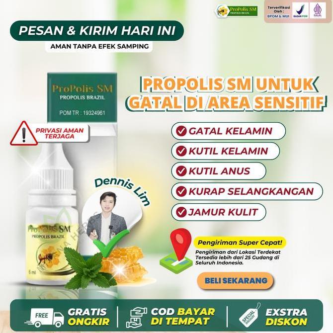 Feminin- Propolis Sm Gatal Kelamin Pria & Wanita, Kutil Kelamin Hpv, Kutil Anus, Kurap Selangkangan,
