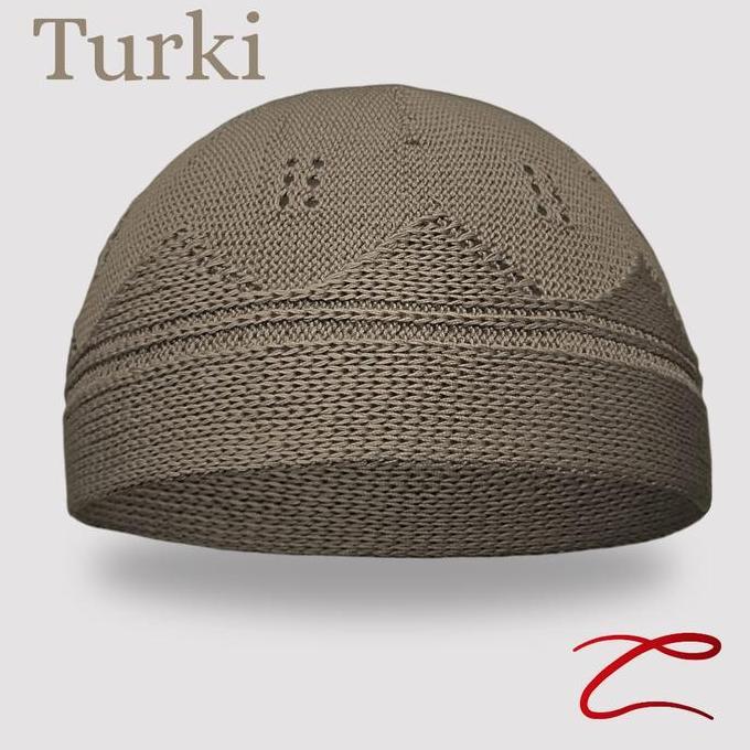DV127 >> Zeta Peci Turki Dewasa Peci Rajut Yaman Peci Turki Ottoman Warna Putih Kopiah Muslim Songko