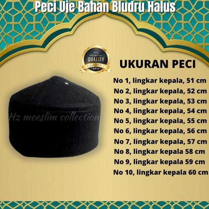 DF77 >> Peci Uje Peci Bludru Peci Uje Polos songko Kopyah TERMURAH