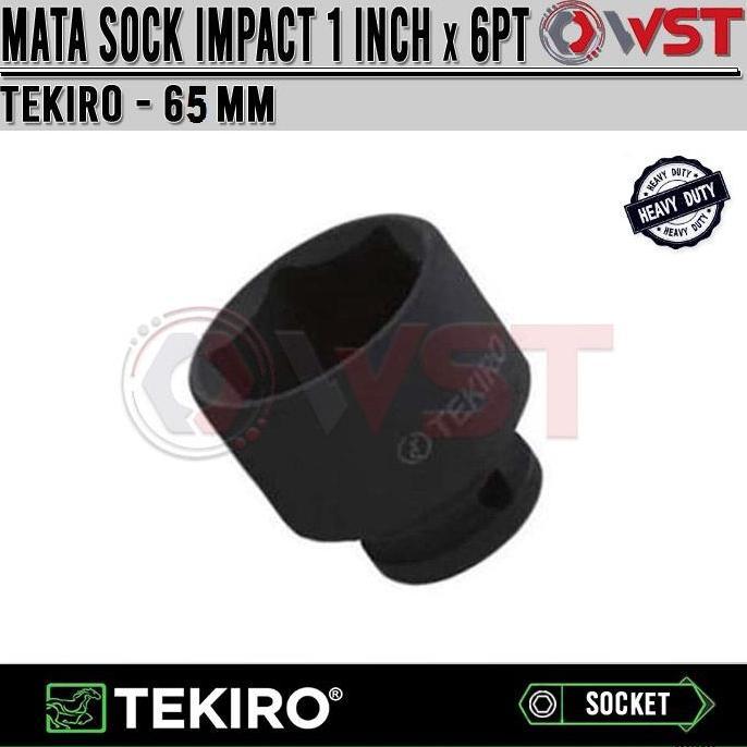 TERMURAH - Mata Sock Impact 1inch 65mm TEKIRO 6pt / Mata Sok Impact 1 Inch