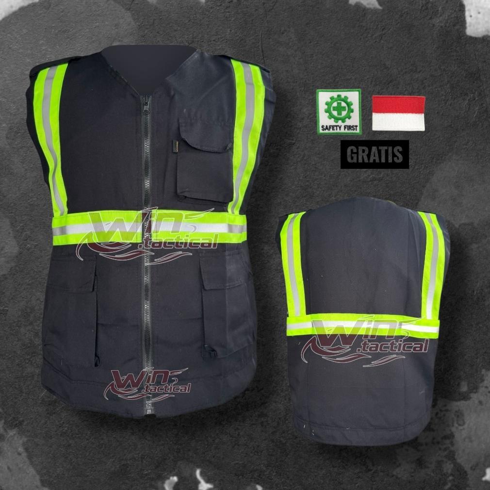 ORIGINAL ROMPI VEST SAFETY FIRST / ROMPI K3 / ROMPI LAPANGAN / ROMPI PROYEK