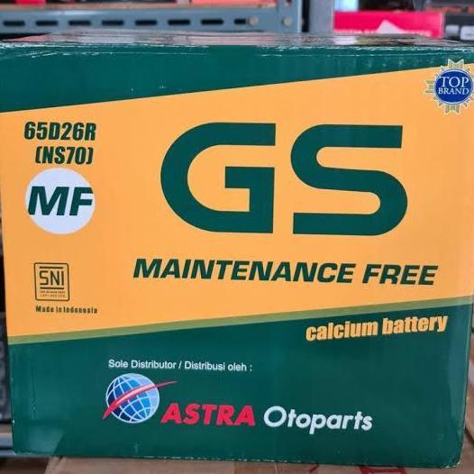 Terlaris Aki Gs Ns70 Kering (65D26R) | Aki Mobil