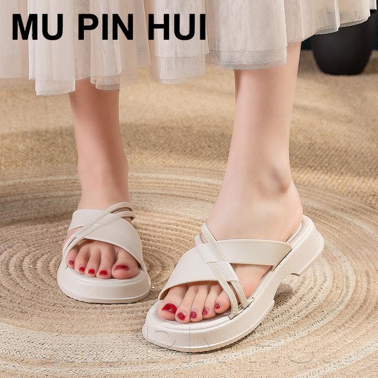 DISKON MU PIN HUI SANDAL WANITA GAYA KOREA SANDAL KARET WANITA SANDAL JELLY WANITA SANDAL WANITA KEK