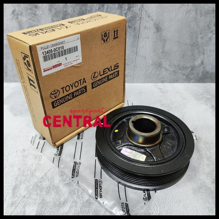 DISKON PULLEY PULLY PULI KRUK AS CRANKSHAFT TOYOTA INNOVA INOVA BENSIN JAPAN