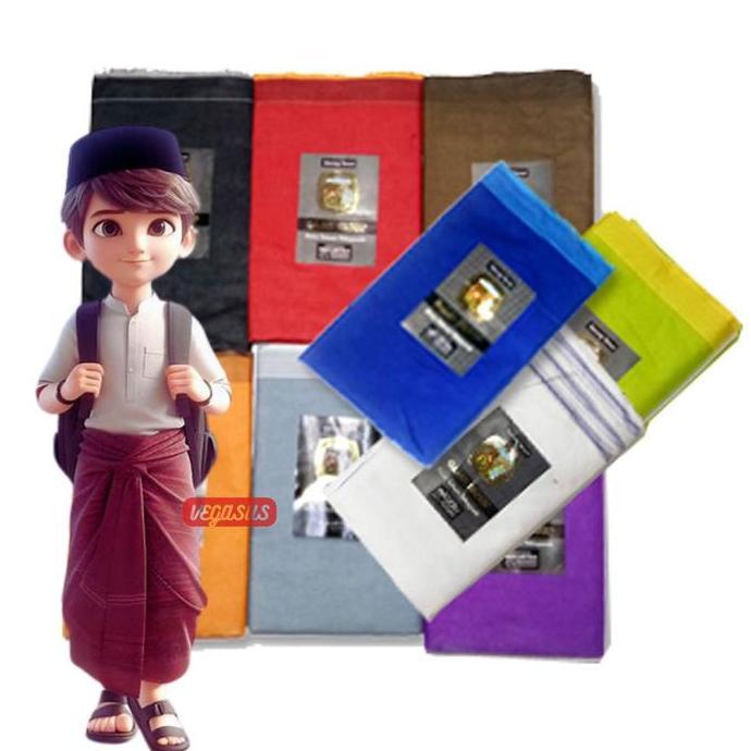 DE165 - Sarung Anak Junior Gajah Waduk Junior anak SD,SMP Usia 5-12th-Kain Sarung Tenun Warna Anak M