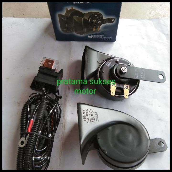 TERLARIS SATU PAKET KLAKSON KEONG SAMA KABEL RELAY KLAKSON DENSO ASLI 