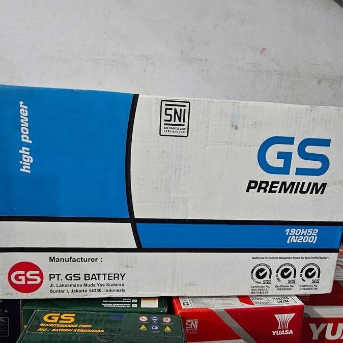 Terlaris Aki Gs Astra Premium N200 200Ah