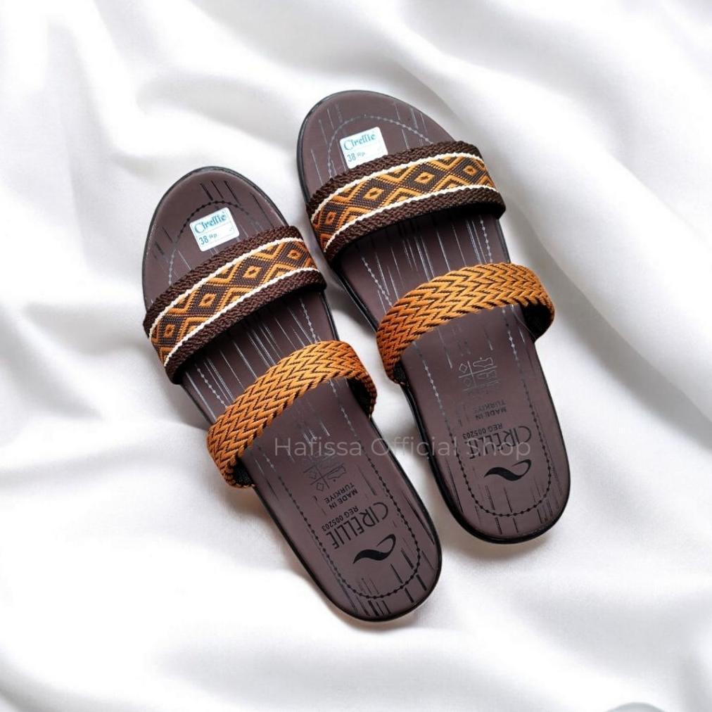 BEST SELLER BELLA SERIES 4 WARNA ORI CIRELLIE TURKI B2-220 SANDAL SELOP WANITA 37-40 SANDALNYA ANAK 