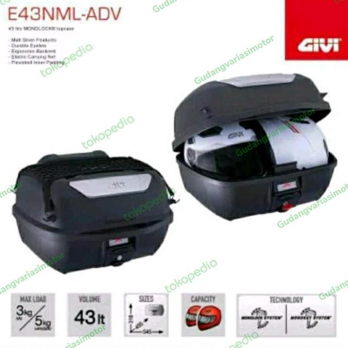 TERMURAH - box givi e 43 adv original spesial promo/top box givi 43