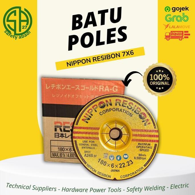 Batu Poles 7x6 Original Nippon Resibon Japan