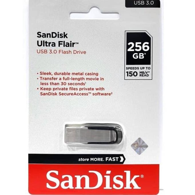 Saveyou- Sandisk Flashdisk Ultra Flair 256Gb Usb 3.0 / Sandisk Flashdisk 256Gb Cz73