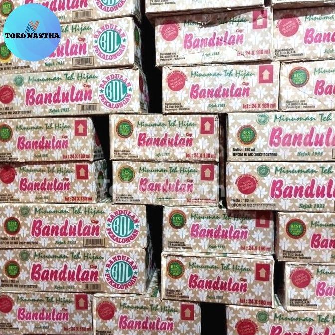 TEH BANDULAN GELAS 180 ML TEH HIJAU BANDULAN 1 KARTON 24 PCS