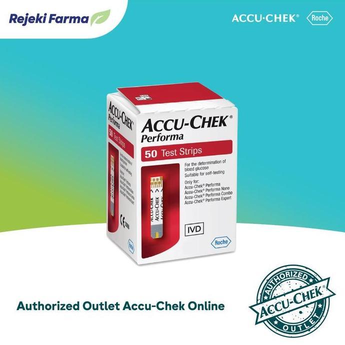 Accu-Chek Performa Strip Cek Tes Gula Darah Isi 50 Strips Accuchek