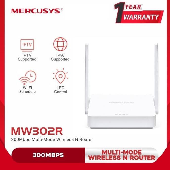 Mercusys MW302R Multi-Mode Wireless N Router 300Mbps Router Mercusys