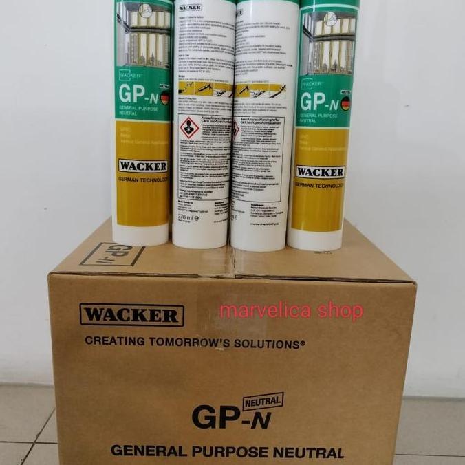 Promo Lem kaca silicone sealant acetic cure GP Wacker/sealant wacker gp-n Diskon