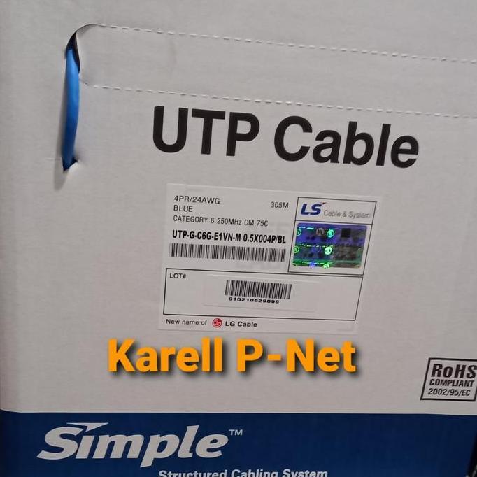 HARGA DISC - kabel LS cat 6 / kabel lan LS cat6 / utp ls cat6