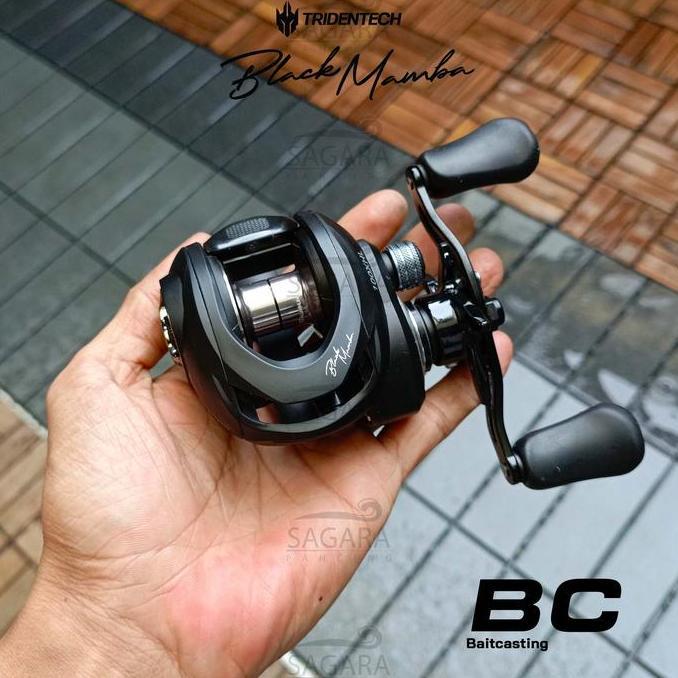 Reel Tridentech Black Mamba | Reel BC Tridentech Black Mamba | Reel Bait Casting (TERBAIK) (TERBARU)