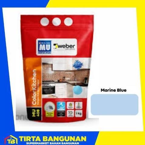 Promo MU 408 COLORKITCHEN PENGISI NAT KERAMIK GRANIT AREA DAPUR SEMEN NAT PEREKAT  INSTAN 1 KG Disko